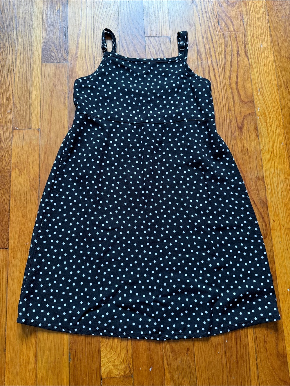Girls Black Polka Dot Sundress
